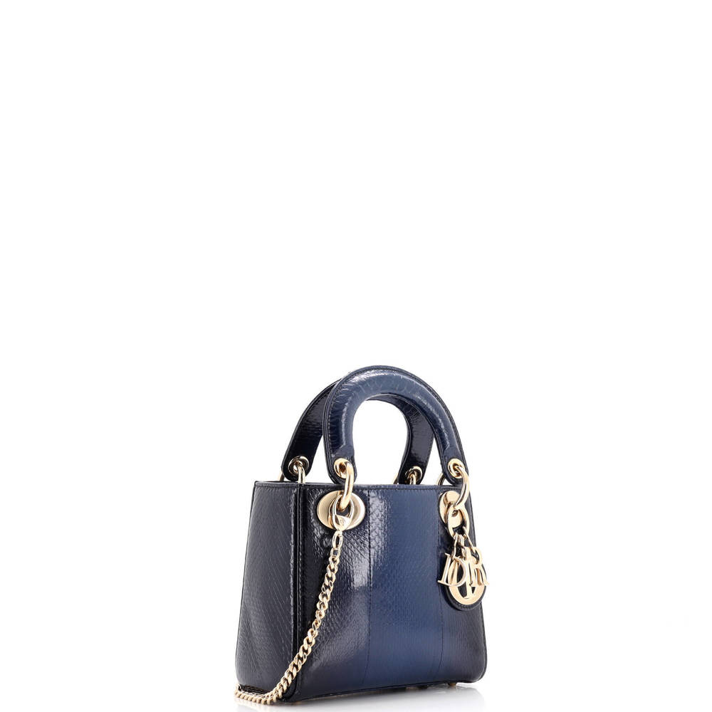 Christian Dior Mini Lady Dior Chain Bag Python - Picture 2 of 6